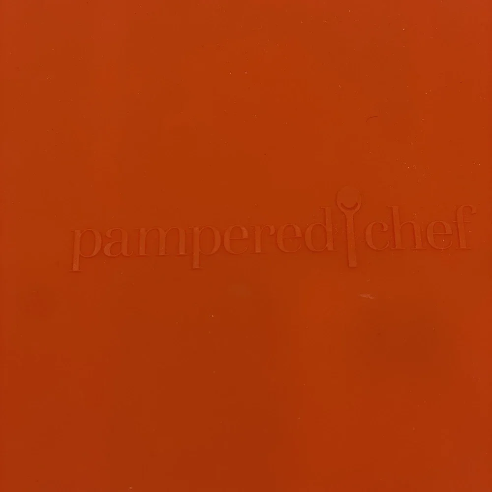NEW Pampered Chef Ice Cream Sandwich Maker #2493 Orange‎ Silicone + Instructions